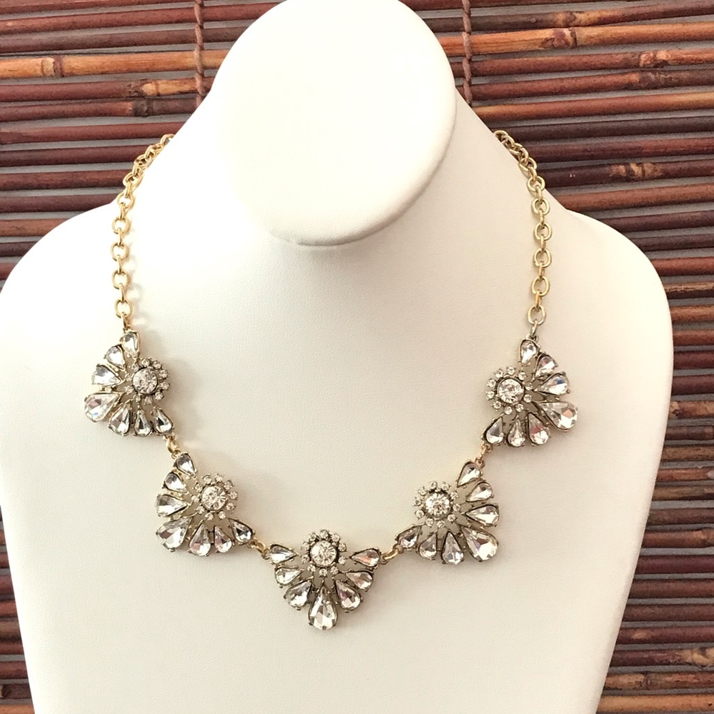 Devan Crystal Gold Tone Necklace